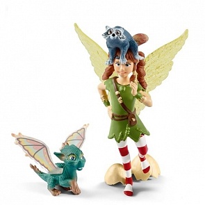 Фигурки - Эльфийка Марвин с Нугуром и Пиу из серии Movie (Schleich, 70581)